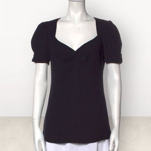 Emilio Pucci Black Short Sleeve Blouse